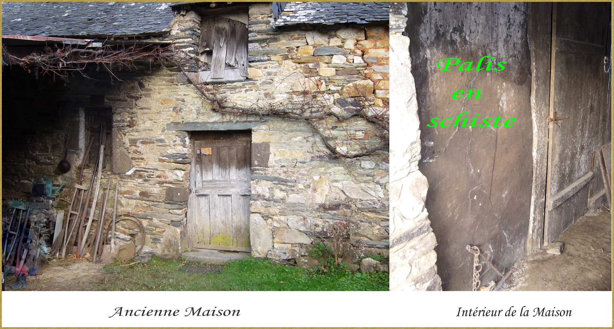 cloison en schiste -